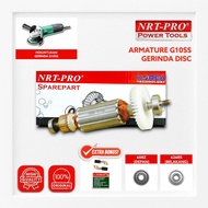MESIN NEW 4 Inch Hand Grinder Armature NRT-PRO G 10SS 4" G10SS Hitachi Hikoki 4 Inch Grinding Machin