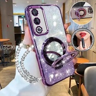 Case For Oppo A3 Pro 5G A3X 5G/ A3 A38 A18 A58 A60 A79 5G Luxury Electroplated Glitter Phone Case wi