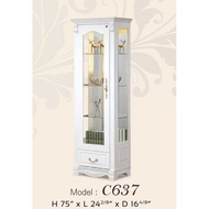 Harga Termurah Almari Pameran Almari Kayu 1 Pintu 1 Laci