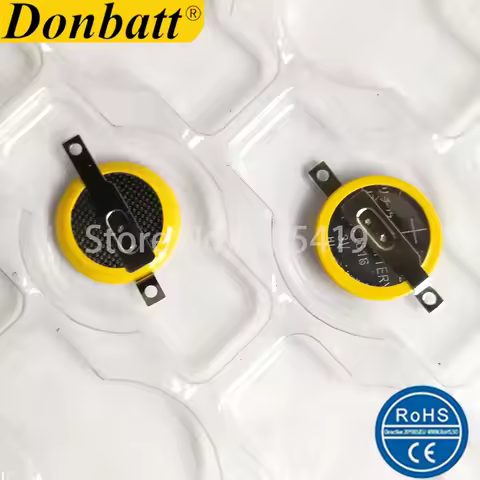 Welded tabs CR1616 Lithium Batteries SMD type 3V for PCB Player Gameboy