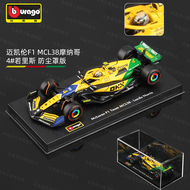McLaren MCL38 F1 Model Car Alloy Formula Racing 1:43 Burago Diecast Collection Edition 2024 McLaren