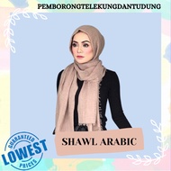 SHAWL ARABIC NEGRO IRONLESS / SHAWL FRINGE / IRONLESS (COLOUR & BLACK)