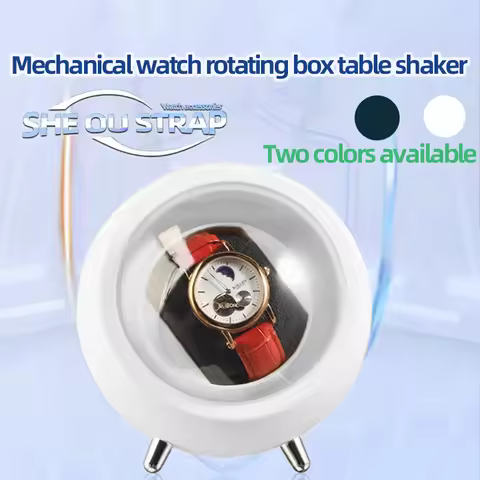 Watch Decoration Storage BoxFor Casio Cartier Tissot Omega green Mechanical Watch Rotating Box, Inte