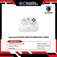 RYUNIX G80 GP WIRELESS 2.4GHZ Gamepad - White