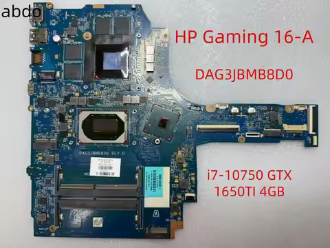 DAG3JBMB8D0 MainBoard For HP Gaming 16-A Motherboard Main Board Intel i7-10750 GTX 1650TI 4GB M02035