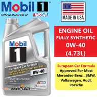 (MADE IN USA)100% MOBIL 1 ADVANCED 0W40 SN Fully Synthetic Engine Oil (5QT/4.73L) 0W-40