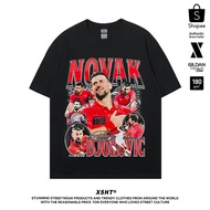 Sports Shirt-Novak Djokovic Tee-Black (Black) by XSHT