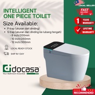 DOCASA A2000 Ceramic PTRAP STRAP 200MM 250MM 300MM Smart Toilet Bowl Set Auto Sensor Dual Flush Wate