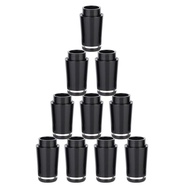 10 Pieces Collared 0.355'' Golf Iron Ferrule Taperd Shaft Compatible with Taylormade P Series Iron C