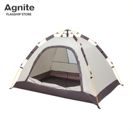 Agnite เต็นท์สนาม เต็นท์แคมปิ้ง เต็นท์นอนแบบกางอัตโนมัติ พับได้ ติดตั้งง่าย มีช่องระบายอากาศได้ดี น้ำหนักเบา ฟรีสมอบก Camping Tent