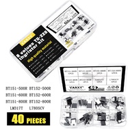 8 values thyristor triode transistor BT151-500R BT151-600R BT151-800R BT152-500R BT152-600R BT152-80