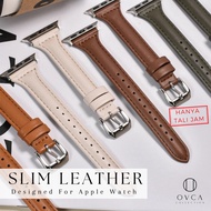 OVCA Strap Apple iWatch Series ULTRA 11 10 9 8 7 6 5 SE Slim Small Leather Women's Watch Strap