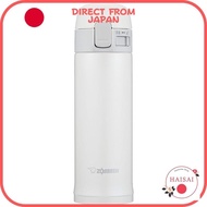 [Direct From Japan]ZOJIRUSHI Water Bottle Stainless Steel Bottle Direct Drink 300ml One Touch Open Type White SM-PC30-WA