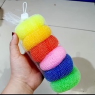 Multipurpose RAINBOW Donut Sponge, Multipurpose Dishwashing Sponge, Colored Pots