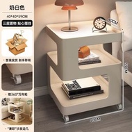 全城熱賣 - 床頭櫃 多功能臥室家用可移動奶油風床頭櫃 出租房用傢俱矮櫃 床邊櫃（快遞送貨上門）