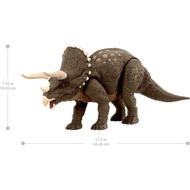 Mattel Jurassic World Dinosaur Toy, Habitat Defender Triceratops Action Figure Made from 60 Per Cent
