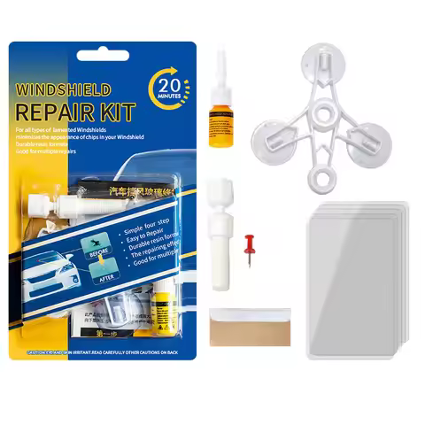 Windshield Repair Kit Do It Yourself Windshield Cracks Repair Tool For Car Window Chips & Cracks Qui