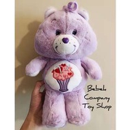 絕版 13吋 Care Bears 13” 35週年 紫色 share bear 彩虹熊 愛心熊 分享熊 玩偶 古董玩具