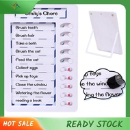 [luxiang.th] 1Set for Kids,Reusable to Do List Board My Chores Magnetic Dry Erase  Board White