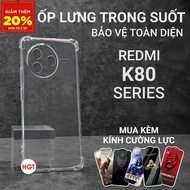 Redmi K80 / K80 Pro / K80 Ultra black flexible case and shockproof clear silicone