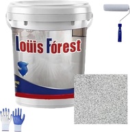 น้ำยาเคลือบพื้นอีพ็อกซี่ลายหินอ่อนเงาสูง Louis Forest สีพื้นโรงรถ Forubom สีอีพ็อกซี่ Forubom สีพื้น