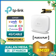 TP-Link Wireless N300 4G LTE Router Sim Card Modem Wi-Fi Router Support Hotspot Unlimited Data TL-MR105