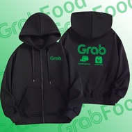 Grab Team Hoodie Jacket | Comfortable Zip-Up Sweatshirt | เสื้อฮู้ดมีซิป Grab งานผ้านุ่ม ใส่ขับรถหรื