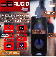 Versabox 12 DB audio trolley bluetooth speaker