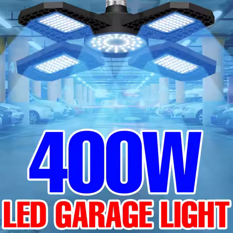 LED Garage Lamp 220V Floodlight E27 Light Bulb 200W 300W 400W Industrial Lighting Folding Warehouse 