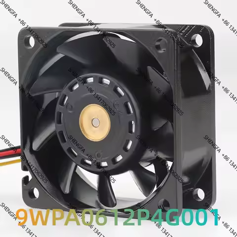Cooling Fan 9WPA0612P4G001 12V 0.93A 6025 60x60x25MM High-Performance Waterproof