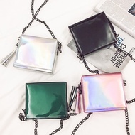 Lady bag silver， dark gray， black， pink， and ginger， green