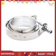 [Stock] Universal Exhaust Flange, V-Shaped Clamp, V-Band Clamp 3 Inch V Turbo Exhaust Kit for SS304 3 Parts
