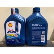 OLI SHELL ADVANCE AX7 Matic Sae 10W/30 800ML [DIAJMIN ORIGINAL]