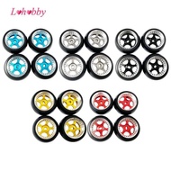 Lohobby 4x Car Rubber Tyre Hard Anodized Wheel Rims Wheel Set for K969 K989 P929 28 High Car