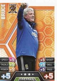 Match Attax 2013/2014 Steve Bruce Hull City 13/14 Manager