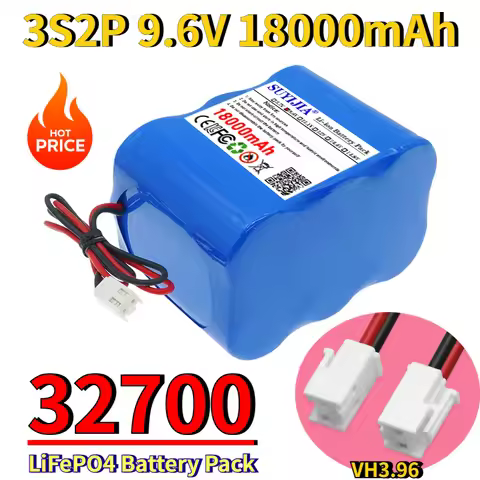 3S2P 32700 lithium battery pack 9.6V 18000mAh solar energy storage highway emergency power backup po