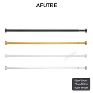 Afutre Adjustable Curtain Rod Tension Curtain Rod No Drilling Required For Shower Room, Closets, Kitchen, Wardrobe Telescopic Rod Support Clothes Rod Curtain Rail Pole Rod Useful Extendable Sticks Telescopic Pole Multi Purpose Loaded Hanger Bathroom Rail