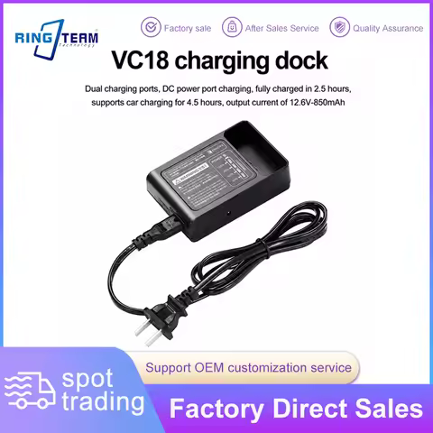VC-18 Charger Kit for GODOX VB18 Li-ion Battery Compatible with Ving V850 II V860II-S V860C V860II S