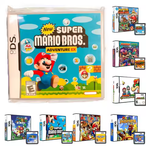 Mario Series Collection Boy Gifts DS Game Card Compilation Game Cartridge Card for Video Game Handhe