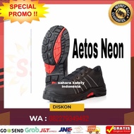 Sepatu Safety / Safety Shoes Aetos Neon Lace Up Style