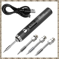 DC3.7V 2A USB Electric Soldering Iron Kit Type-C 5 Gears Temperature Adjustment Function 260-420 C S