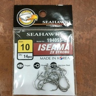 Metta Fishing Seahawk Iseama 1940SS 2x Strong Stainless Steel Fishing Hook - 10