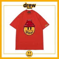 Drew Justin Bieber Mùa Hè In Hình Vui Nhộn Rộng Rãi Fit Cotton Vải Bông Áo Thun Nam Tay Ngắn Cổ Tròn