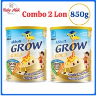 [Date 6.2026] Combo 2 Lon Sữa Abbott Grow Gold 3+ Lon 850g hương Vani (3 - 6 tuổi)