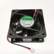 Fan พัดลม 2.5นิ้ว 12V 0.77W ขนาด 60x60x25 mm.ยี่ห้อ SUNON รุ่น EB60251B3-D00U-999