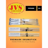 Promark TX5AW/TX7AW Classic Forward 5A/7A Hickory Drumstick - Oval Wood Tip