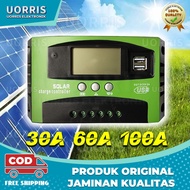 Pengontrol Tenaga Surya MPPT 30A / 40A / 50A / 60A / 100A 12V 24V Regulator Cerdas Baterai Panel Sur