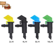 sun 50pcs 4L/8L/16L Flag Dripper 1/4" Barbed Steady Flow Micro Drip Irrigation Emitter Garden s Flow