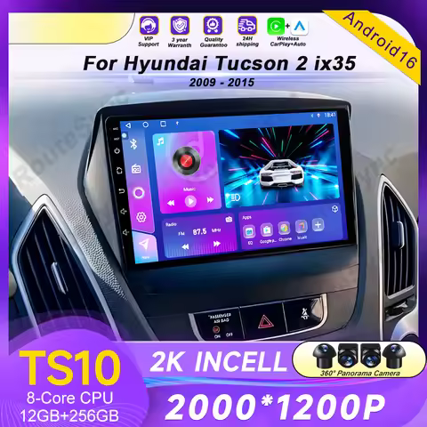 Android 16 For Hyundai Tucson 2 LM IX35 2009 -2015 Android Car Radio Multimedia Video Player GPS Ste