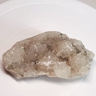 Crystal Corner 隅石丨印度鑽石花型點綴綠簾石共生礦魚眼石273